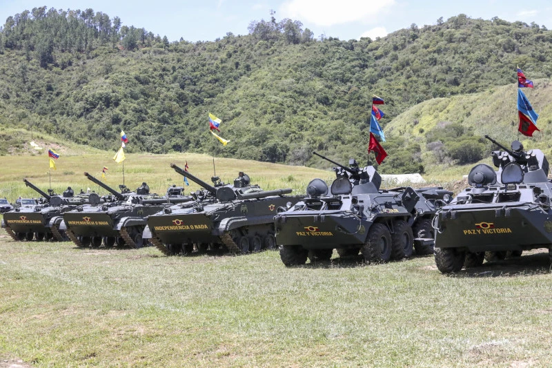 Ejercicios militares venezolanos. 